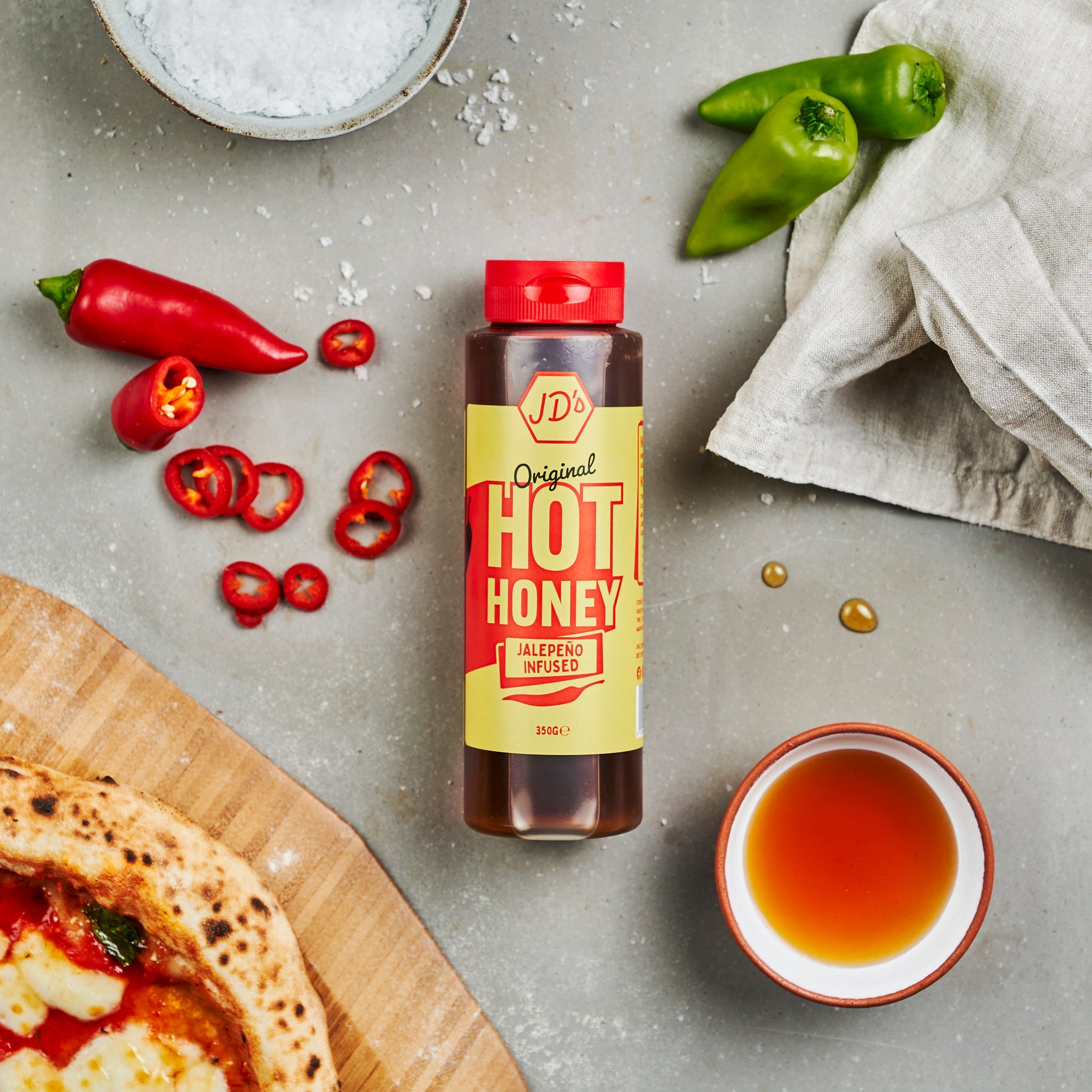 JD’s Hot Honey - Original Jalapeño Infused Honey (260g)